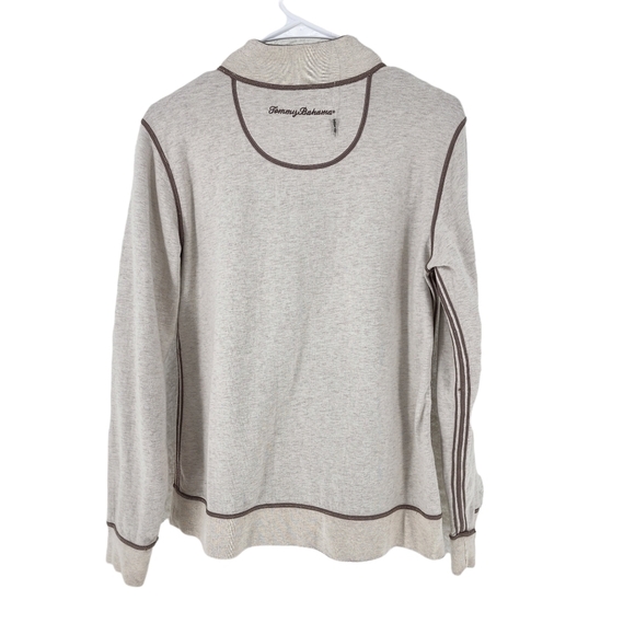 Tommy Bahama Men's Reversible Half Zip Pull-Over Sweatshirt - Picture 5 of 6